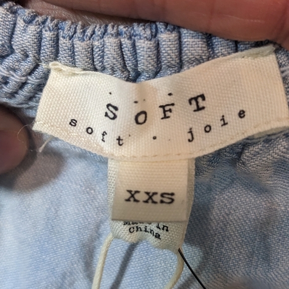 Soft Joie NWT Vilma Flounced Off Shoulder Top Sz XXS - Picture 8 of 8